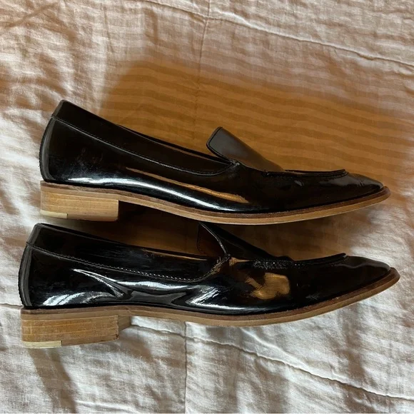 Everlane modern loafer - black patent leather pointed toe - Picture 2 of 6